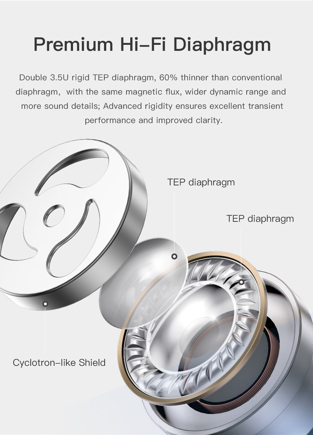 Auriculares inalámbricos TWS Bluetooth de larga resistencia con orejas pequeñas